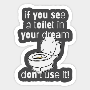 Toilet Dream (dark) Sticker